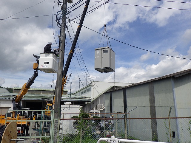 某所受変電設備更新工事の画像